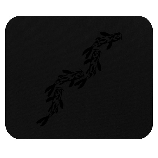 row koi fish nishikigoi Mouse Pads
