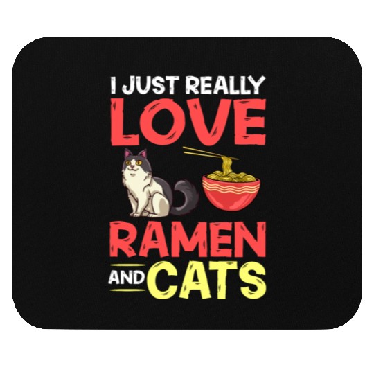 Ramen Cat Bowl Chicken Noodle Soup Japanese Mouse Pads