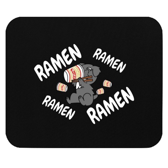 Schnauzer Instant Ramen Noodles Mouse Pads