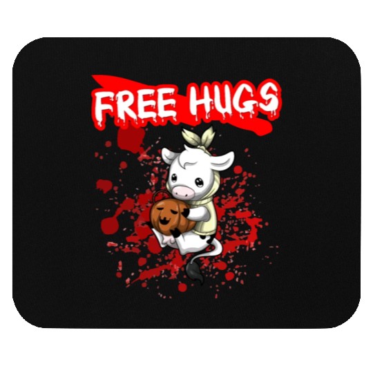 Free Hugs Halloween Sarcasm Scary Creepy Costume Mouse Pads