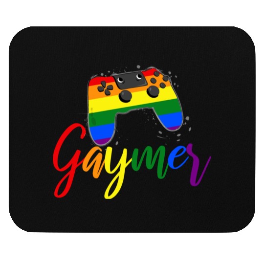 Funny Gaymer Controller Gay Gamer Rainbow LGBT Mouse Pads