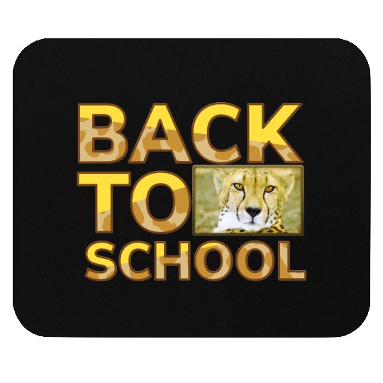 Back to school leopard print Mouse Pads
