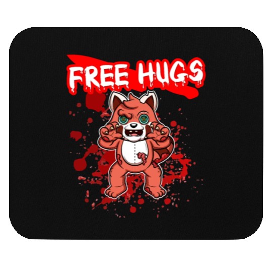 Free Hugs Halloween Sarcasm Scary Creepy Costume Mouse Pads