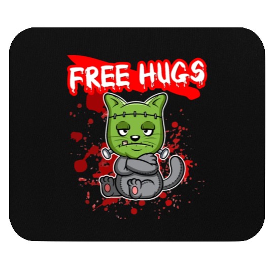 Free Hugs Halloween Sarcasm Scary Creepy Costume Mouse Pads