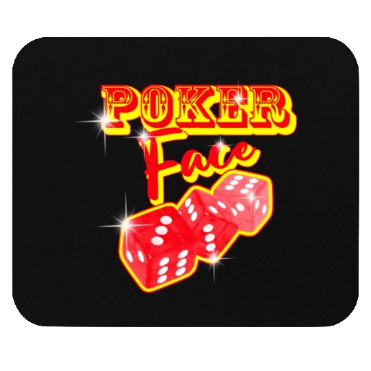 poker face Mouse Pads