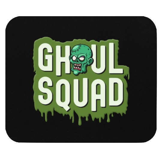 Ghoul Squad Creepy Scary Zombie Cute Halloween Mouse Pads