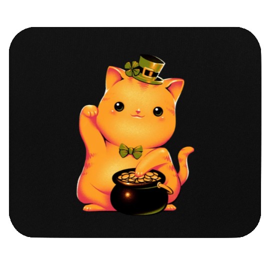 cat Irish Lucky Cat Mouse Pads