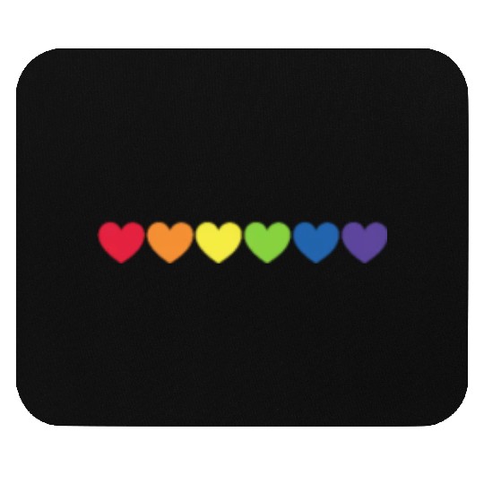 Heart LGBT Rainbow Flag Mouse Pads