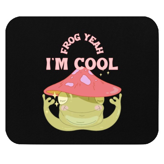 FROG YEAH Funny Cute Frog Mouse Pads