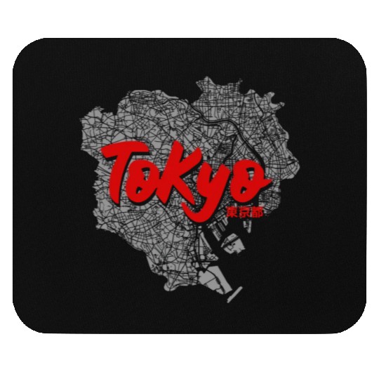 Tokyo, Japan City Map Mouse Pads