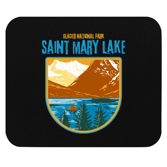 Saint Mary Lake Glacier National Park Mouse Pads