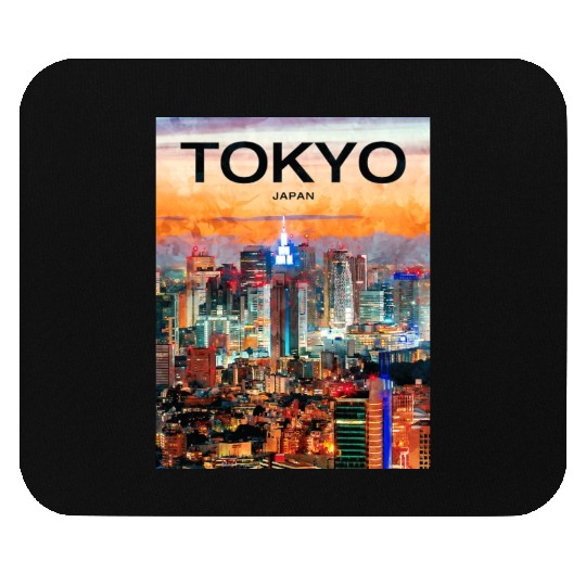 Tokyo, Japan, Skyline Mouse Pads