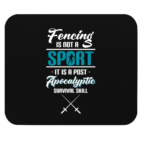 Fencing Sport Sword Sword Fight Fencing Coach Mouse Pads