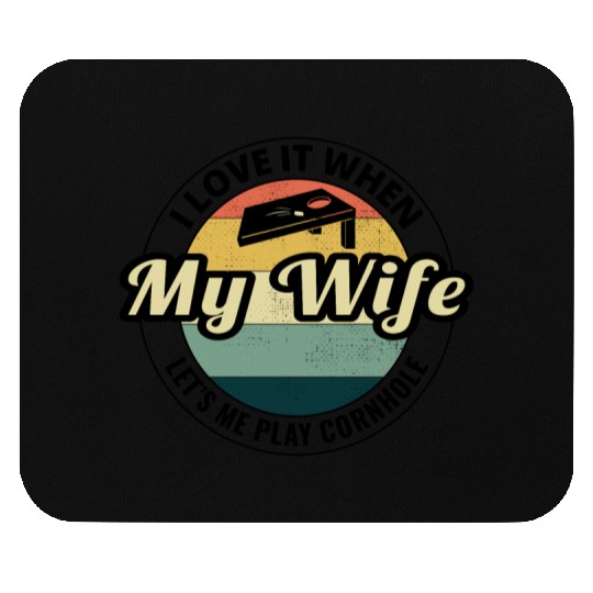 Cornhole Bean Bag Toss Lawn Game Husband Wife Mouse Pads