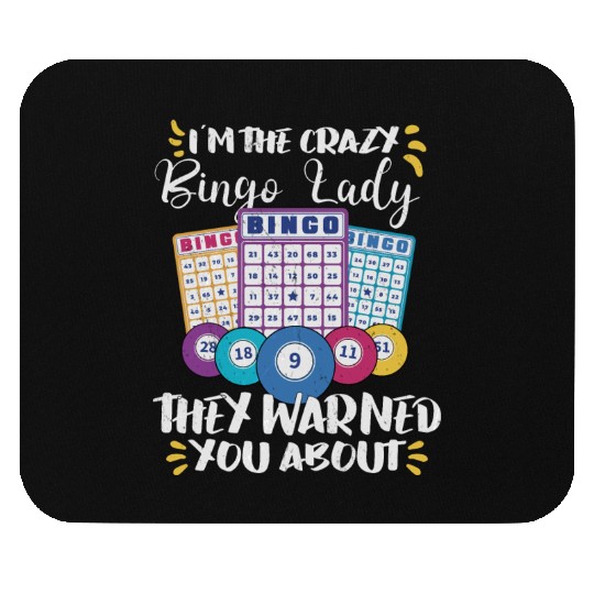 Bingo Card Game Grandma Bingo Player Bingo Cards Mouse Pads