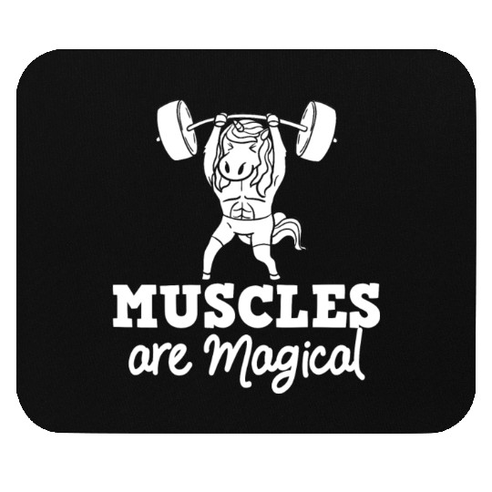 Unicorn Muscle Workout Fitness Training Sport Gym Mouse Pads