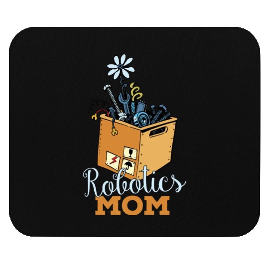 Robotics Mom Cartoon Art Mouse Pads