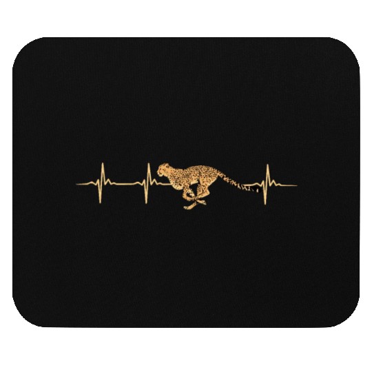Cheetah Heartbeat Mouse Pads