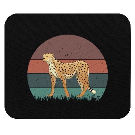 Retro Cheetah Mouse Pads