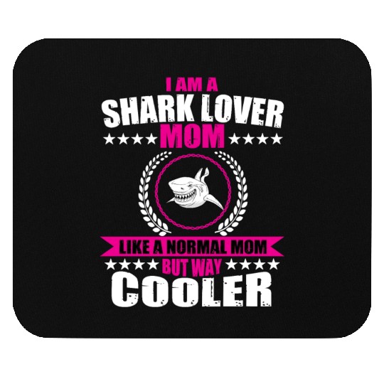 Shark Lover Mom Mouse Pads