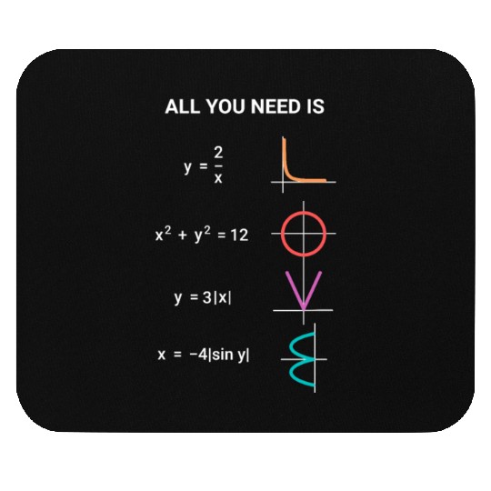 All You Need is Love with Math Rainbow Mouse Pads