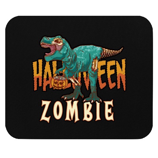 Halloween Boys Girls Dinosaur Skeleton Zombie T Mouse Pads