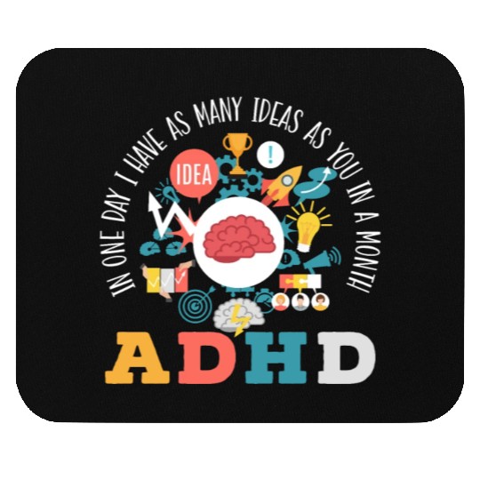 ADHD Warrior Embrace Neurodiversity ADHD Awareness Mouse Pads
