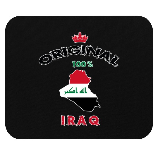 Iraq original 100% flags design Mouse Pads