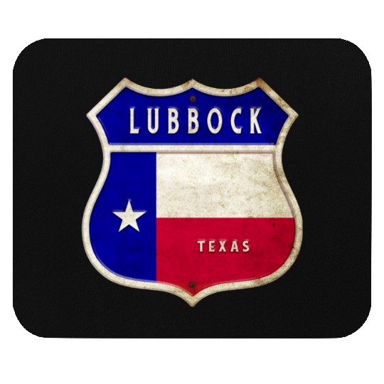 Lubbock Texas crest flags design Mouse Pads