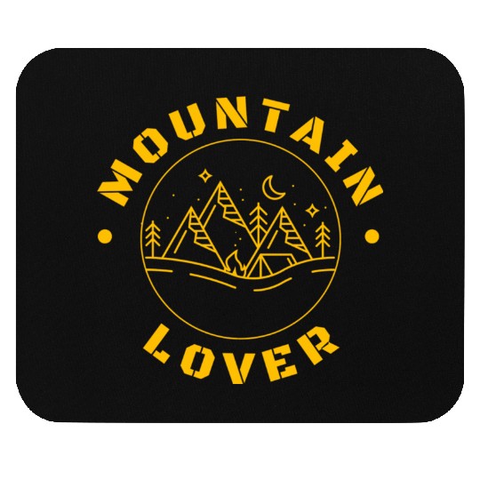 Mountain Lover Yellow Mouse Pads