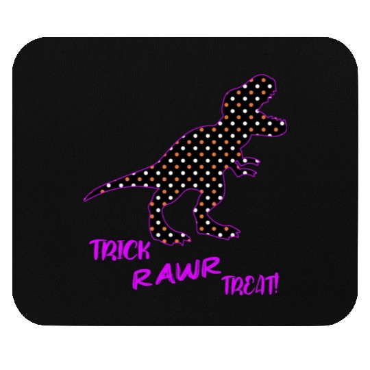 Trick RAWR Treat! - Halloween Tyrannosaurus Rex Mouse Pads