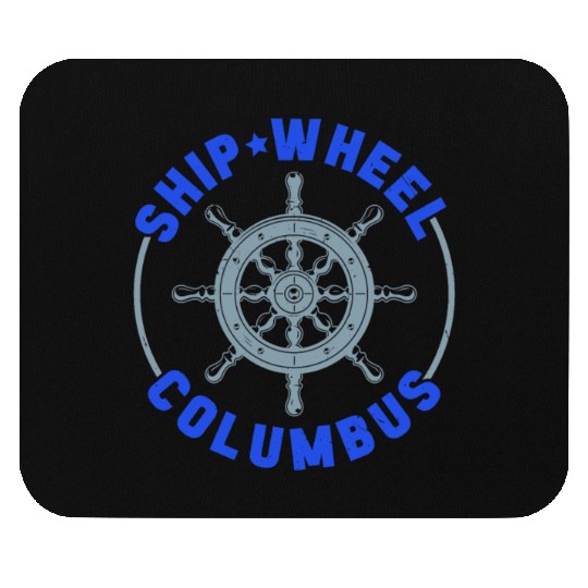 Ship Wheel Columbus Day Christopher Columbus Mouse Pads