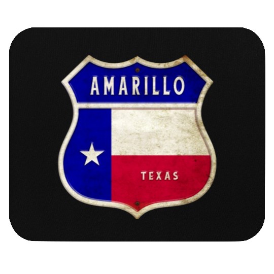 Amarillo Texas crest flags design Mouse Pads