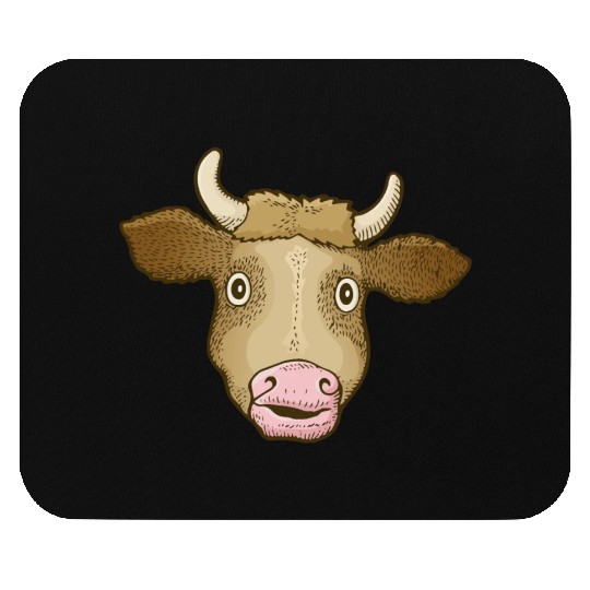 Cow Head Mouse Pads