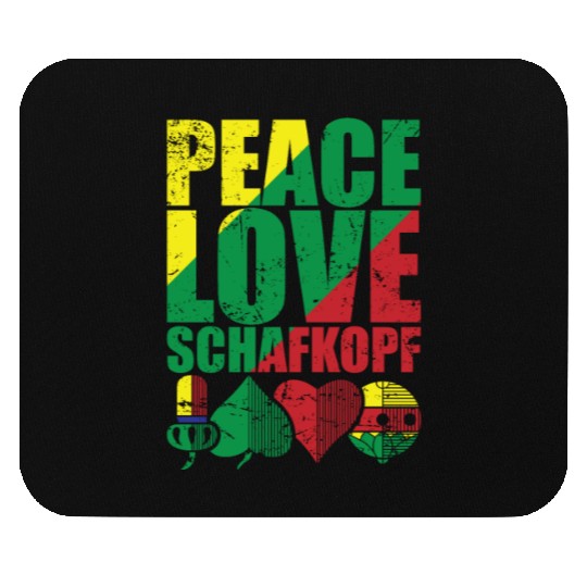 Peace Love Sheepshead Card Game Playing Card Mouse Pads