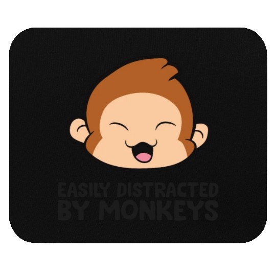 Monkey Ape Lover Easily Distracted By Monkeys Mouse Pads