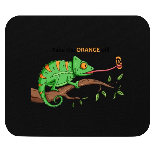 Bitcoin Chameleon BTC logo Crypto lover Hodl Mouse Pads