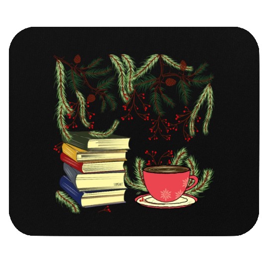 Winter Books and Tea Mouse Pads