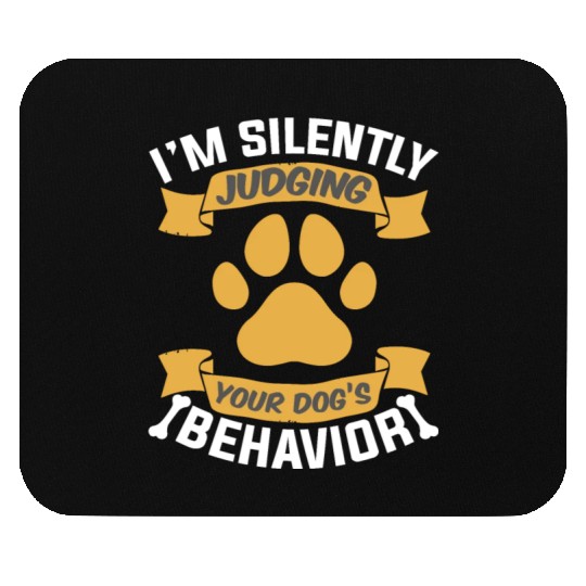 Dog Trainer Judging Dog's Behavior Dog Training Mouse Pads