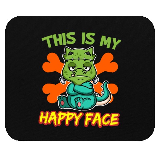 This Is My Happy Face Funny Halloween Monster Mouse Pads