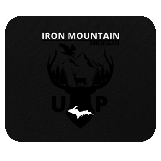 Iron Mountain Michigan Upper Peninsula Mouse Pads