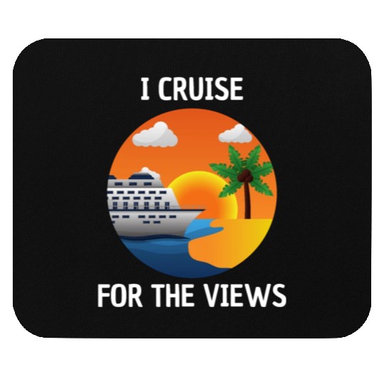 Cruise for the Views Vaction Ship Mardi Gras Mouse Pads