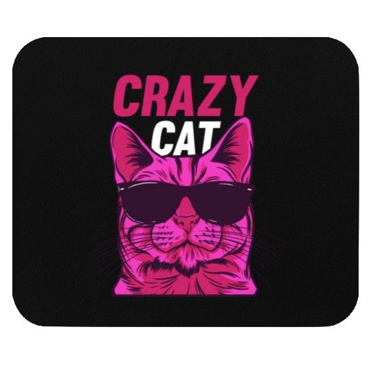 Cat Lover Cat Owner Funny Cat Meme I Crazy Cat Mouse Pads