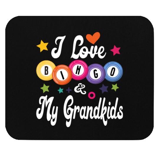 I love bingo and my grandkids, Cool Bingo Grandma Mouse Pads