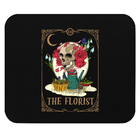 Florist Plants Tarot Card Occult Club Gothic Mouse Pads