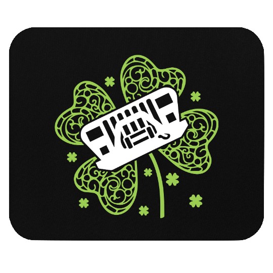 Shamrock Jeep Mouse Pads