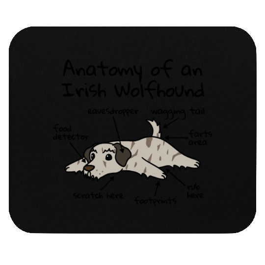 Anatomy Of A Irish Wolfhound Mouse Pads