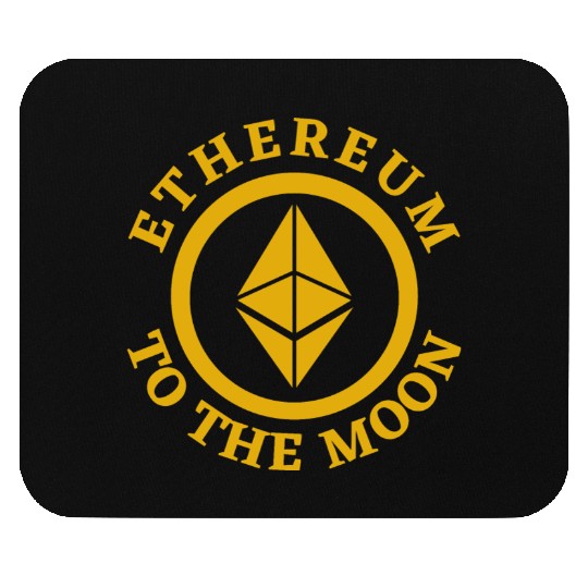 Ethereum to the Moon Mouse Pads