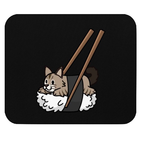 Maine Cat Nigiri Sushi Mouse Pads