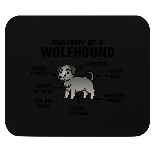 Anatomy Of A Irish Wolfhound Mouse Pads